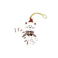 Kočička se zvonečky 14 cm - Vánoční ozdoby