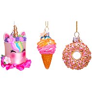 LAALU Christmas ornaments - sweet motifs, 5 cm, 3 pcs - Christmas Ornaments