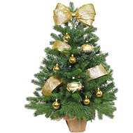 LAALU Christmas tree decorated - GOLDEN TONS, 25 ornaments, 60 cm - Christmas Tree