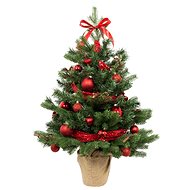 LAALU Christmas tree decorated - TRADITIONAL RED, 28 ornaments, 60 cm - Christmas Tree