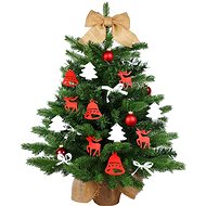 LAALU Christmas tree decorated - SHADED COTTLE, 44 ornaments, 60 cm - Christmas Tree