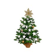 LAALU Christmas tree decorated - STAR CHAMPAGNE, 38 ornaments, 60 cm - Christmas Tree