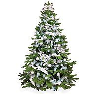 LAALU Christmas tree decorated - SKY SILVER, 131 ornaments, 270 cm - Christmas Tree