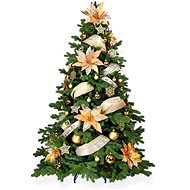 LAALU Christmas tree decorated - GOLDEN THREE II, 96 ornaments, 210 cm - Christmas Tree