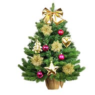 LAALU Christmas tree decorated - PRINCESS ANNA, 28 ornaments, 75 cm - Christmas Tree