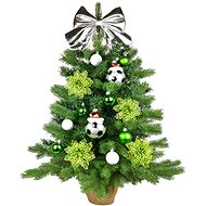 LAALU Christmas tree decorated with LED lights - FOOTBALL GIFT, 37 ornaments, 60 cm - Christmas Tree
