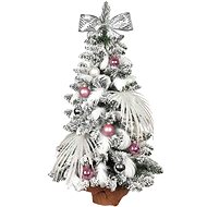 LAALU Christmas tree decorated - POLAR PINK, 41 ornaments, 75 cm - Christmas Tree