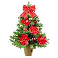 LAALU Christmas tree decorated - FARMER, 28 pcs ornaments,75 cm - Christmas Tree