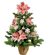 LAALU Christmas tree decorated - HELP FLAG, 25 ornaments, 75 cm - Christmas Tree