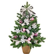 LAALU Christmas tree decorated with LED lights - SWEET POLIBEK, 32 ornaments, 60 cm - Christmas Tree