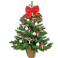 LAALU Christmas tree decorated with LED lights - HUGE FLY, 30 ornaments, 60 cm - Christmas Tree