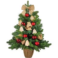 LAALU Christmas tree decorated - THE MYSTERY OF THE FOREST, 24 ornaments, 75 cm - Christmas Tree