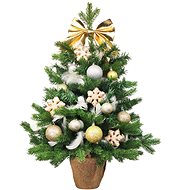 LAALU Christmas tree decorated - SPARKLY FLAG, 25 ornaments, 75 cm - Christmas Tree