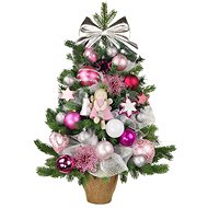 LAALU Christmas tree decorated - PREMIUM PINK, 60 ornaments, 75 cm - Christmas Tree