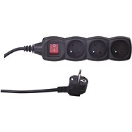 LAALU Extension Cable 3m BLACK - 4 sockets - Extension Cable