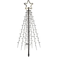 LAALU Christmas decoration LED tree, black with ground light, 180 cm - Christmas Lights