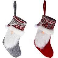 LAALU Christmas decoration - socks with santa, 40 cm, 2 pcs - Christmas Decoration