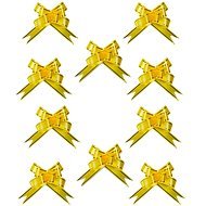 Sada 10 ks stuh: Stuhy stahovací žluté 47 cm - Ribbon Bow