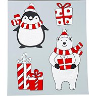 LAALU Christmas decoration - window stickers with Christmas motifs, 34,5 cm - Christmas Decoration