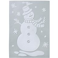 LAALU Christmas decoration - window sticker, snowman, 40 cm - Christmas Decoration