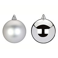 LAALU Christmas ornaments - balls, silver, diameter 20 cm, 2 pcs - Christmas Ornaments