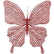 LAALU Butterfly on clip red 20 x 19,5 cm - Christmas Ornaments