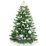 LAALU Christmas tree decorated - POLAR GOLD II, 222 ornaments, 360 cm - Christmas Tree