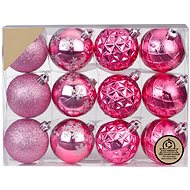 LAALU Christmas decorations - balls, light pink, diameter 6 cm, 12 pcs - Christmas Ornaments
