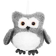 LAALU Christmas decorations - textile owl, grey, 10 x 11 cm - Christmas Ornaments