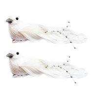 LAALU Christmas ornaments - bird on clip, white pearl tail, 14 cm, 2 pcs - Christmas Ornaments
