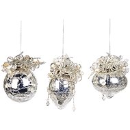 LAALU Christmas ornaments - ornaments with beads, 9 cm, 3 pcs - Christmas Ornaments