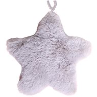 LAALU Christmas decorations - star textile, grey, 12 cm - Christmas Ornaments