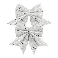 LAALU Silver bowl 13 x 13 cm, 13 x 13 cm, 2 pcs - Christmas Ornaments