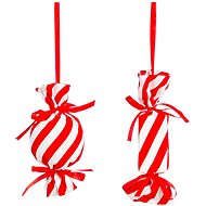 LAALU Christmas ornaments - candy, red/white, 13 cm, 2 pcs - Christmas Ornaments