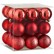 LAALU Christmas decorations - balls, red, diameter 6 cm, 27 pcs - Christmas Ornaments