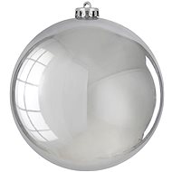 LAALU Christmas ornaments - ball, silver glossy, diameter 15 cm - Christmas Ornaments