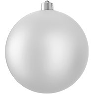LAALU Christmas ornaments - ball, silver matt, diameter 20 cm - Christmas Ornaments