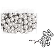 LAALU Christmas decorations - round, silver, 4 cm, 120 pcs - Christmas Decoration