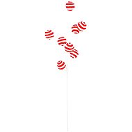 LAALU Christmas decoration - twig with balls, red/white, 68 cm - Christmas Decoration