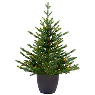 LAALU Christmas tree in pot with LED light - fir tree BERNARD, 90 cm - Christmas Tree