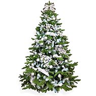 LAALU Christmas tree decorated - SKY SILVER, 131 ornaments, 240 cm - Christmas Tree