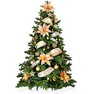 LAALU Christmas tree decorated - GOLDEN THREE II, 142 ornaments, 240 cm - Christmas Tree
