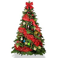 LAALU Christmas tree decorated - SYMBOL OF CHRISTMAS, 152 pcs ornaments,240 cm - Christmas Tree