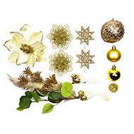 LAALU Christmas decorations - set LIGHT CHAMPAGNE, for trees up to 100 cm - Christmas Ornaments