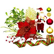 LAALU Christmas decorations - set SANTA, for trees up to 100 cm - Christmas Ornaments