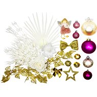 LAALU Christmas decorations - set PINK DECORATIONS, for trees up to 100 cm - Christmas Ornaments