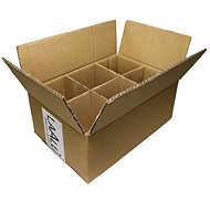 LAALU Christmas decorations - box for 6 ornaments with grid, 30 x 20 x 12 cm - Storage Box