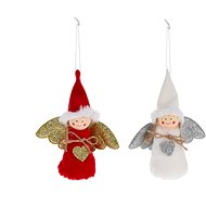 LAALU Christmas ornaments - angel with heart, 14 cm, 2 pcs - Christmas Ornaments