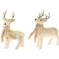LAALU Christmas ornaments - reindeer, cream, 22 x 35 cm, 2 pcs - Christmas Decoration