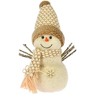 LAALU Christmas decoration - snowman, cream, 14 x 32 cm - Christmas Decoration